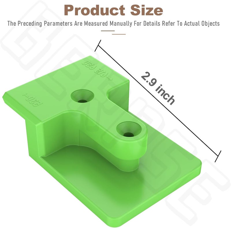 BERPSE Blower Wall Mount/Mounting Bracket for EGO 530CFM 615/650CFM Leaf Blower, Suitable for Two Different Types of Blowers, Does Not Fit 765 CFM Vane Blower Models, W/Screws, Green - Image 2